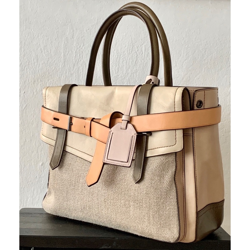 Reed Krakoff Boxer Tote in Taupe Multi